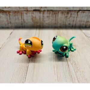 Lot of Littlest Pet Shop LPS Vintage Lizard iguanas Lot EUC